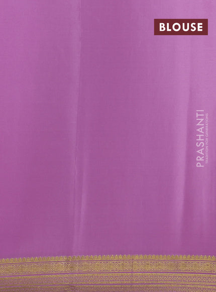 Pure mysore silk saree pastel pink with zari woven buttas and zari woven border