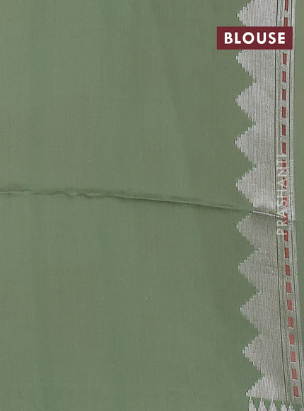 pastel pink and Banarasi kora jamdhani silk saree