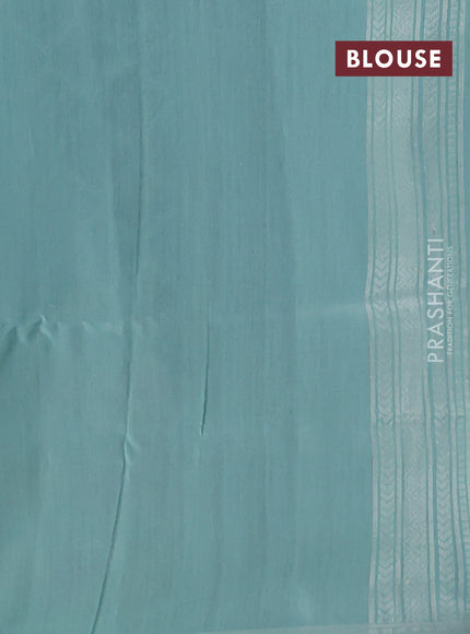 lavender and teal blue Banarasi kora jamdhani silk saree