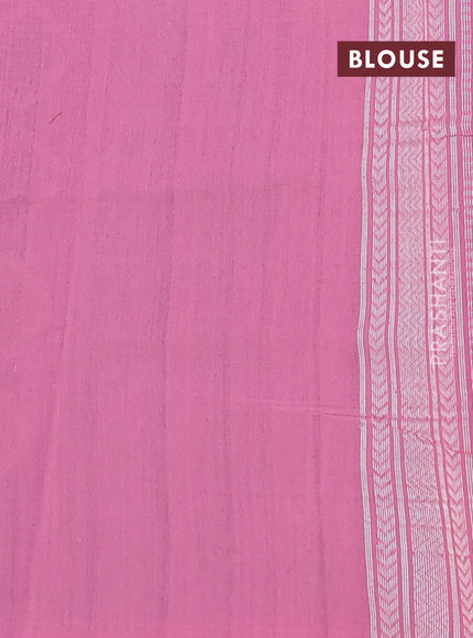 teal blue and peach pink Banarasi kora jamdhani silk saree