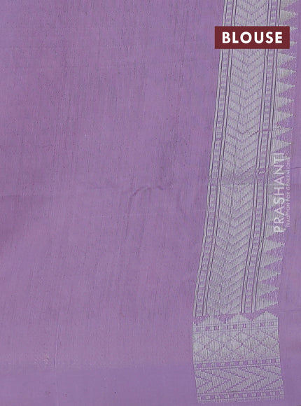 peach shade and lavender Banarasi kora jamdhani silk saree