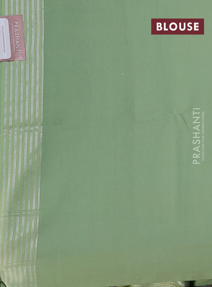 teal green shade and pista green Banarasi kora jamdhani silk saree