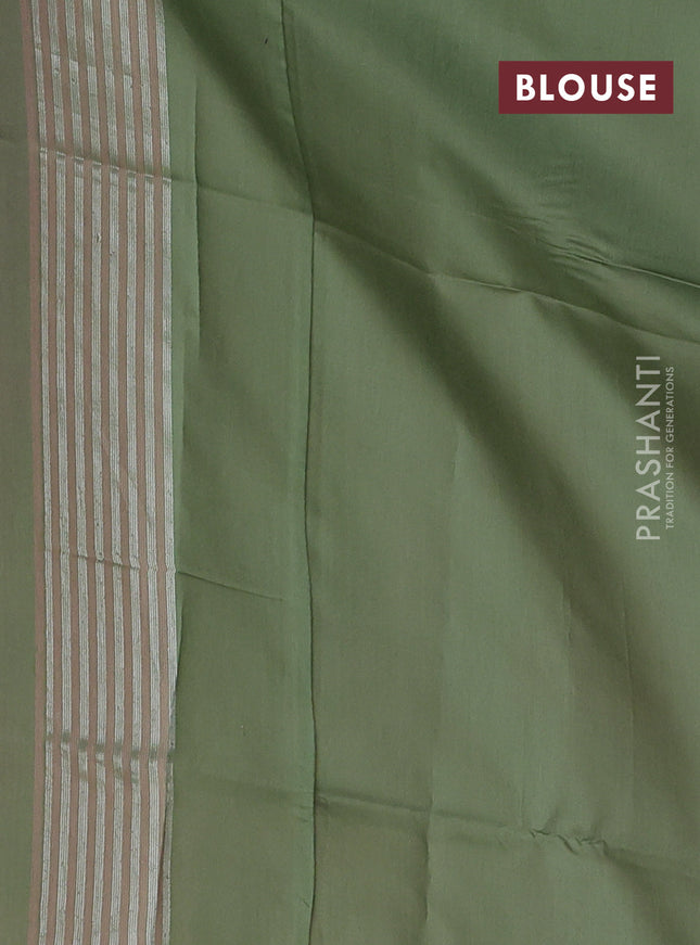 light pink and pastel green Banarasi kora jamdhani silk saree
