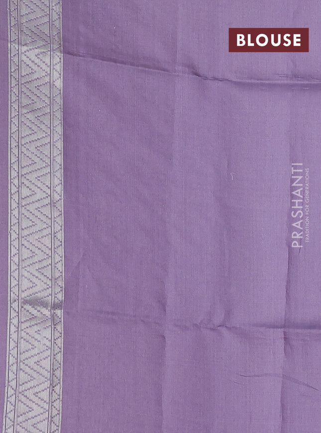 pastel lavender and Banarasi kora jamdhani silk saree