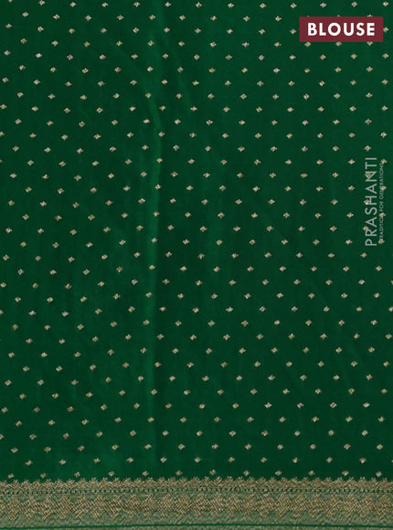 Banarasi crepe saree red with allover geometric weaves and woven border