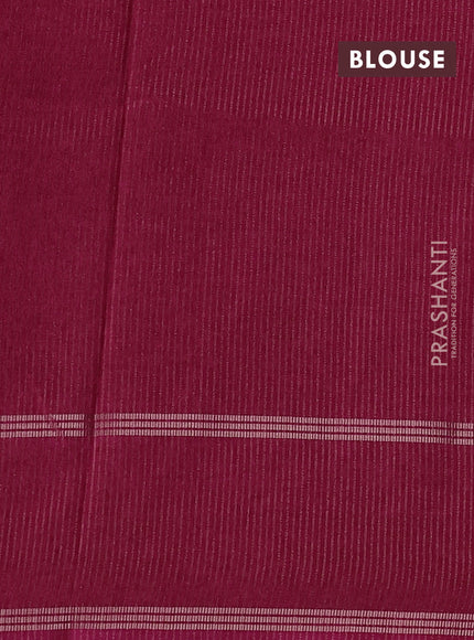 Semi tussar saree pink with zari woven buttas and zari woven embroidery butta border