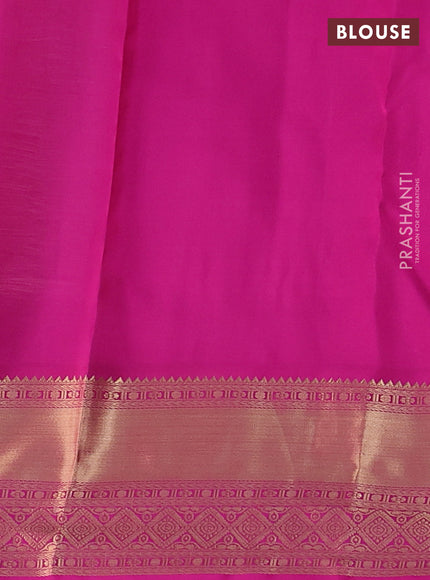 Pure kanchipuram silk saree pastel pink and pink with allover zari checks & buttas and rich zari woven korvai border