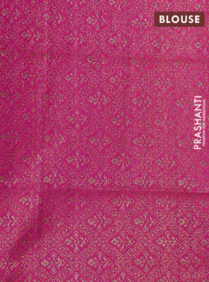 Banarasi dupion silk saree dual shade of pink and purple with woven buttas and piping border