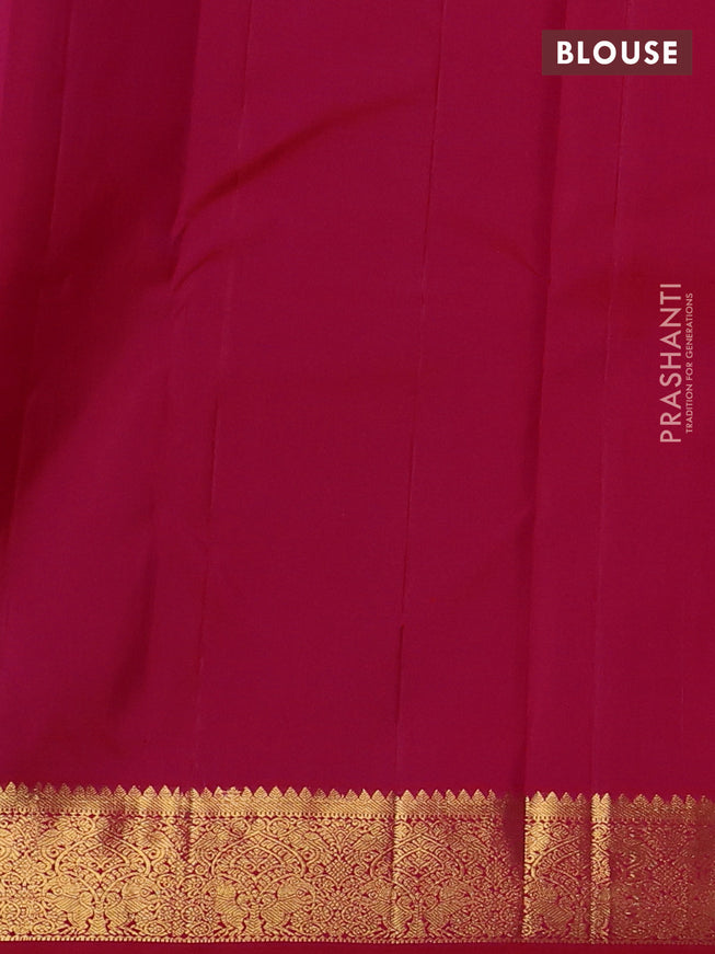 Pure kanchipuram silk saree pink with zari woven paisley buttas and zari woven border