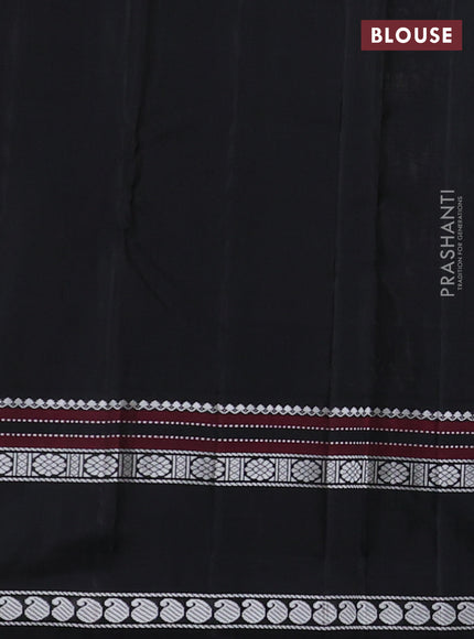 Pure kanchipuram silk saree cream with plain body and ganga jamuna border
