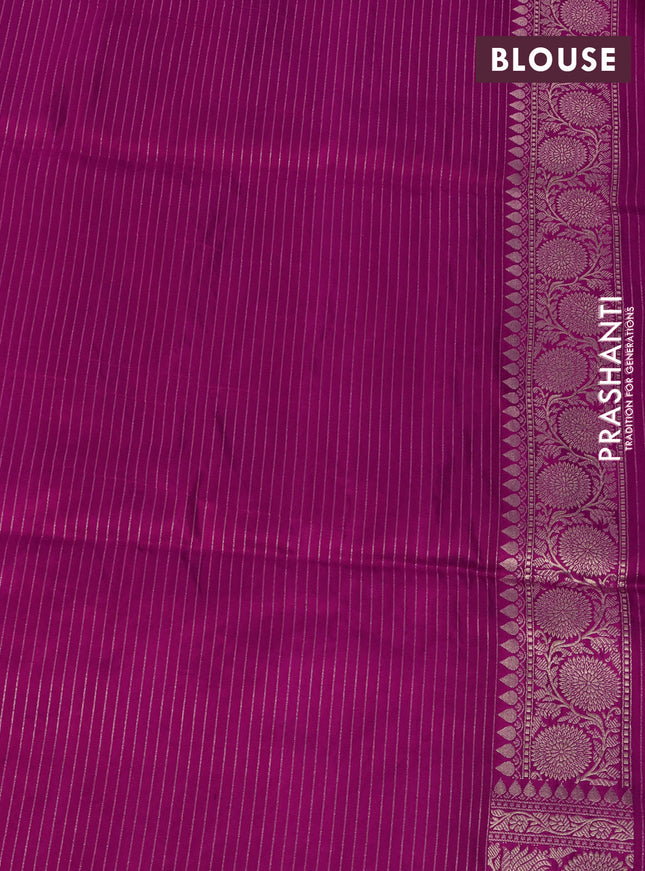 Banarasi uppada silk saree pink with allover zari woven brocade weaves and zari woven border