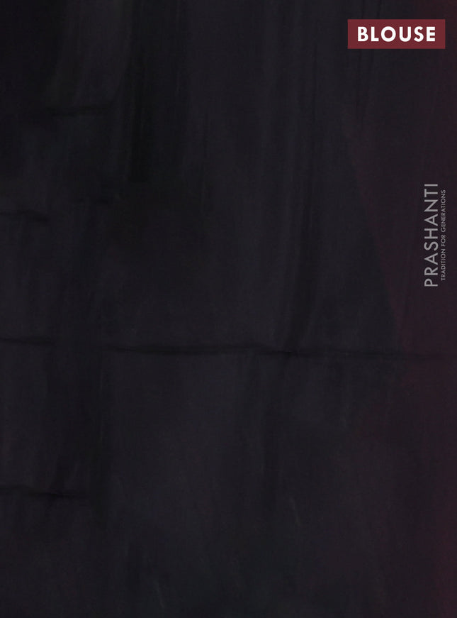 Kora silk cotton saree red and maroon with allover thread weaves and piping border