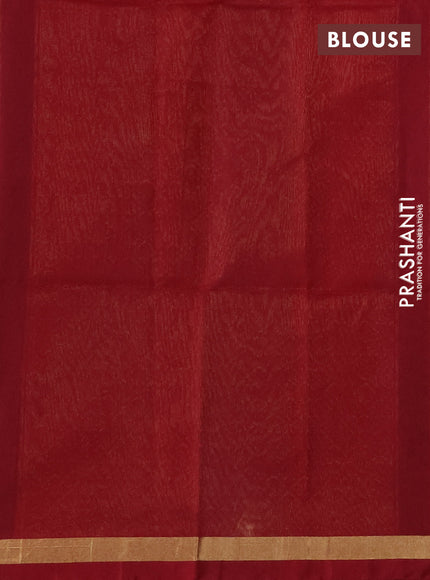 Kora silk cotton saree pastel wine shade and maroon with thread & zari woven buttas and zari woven border