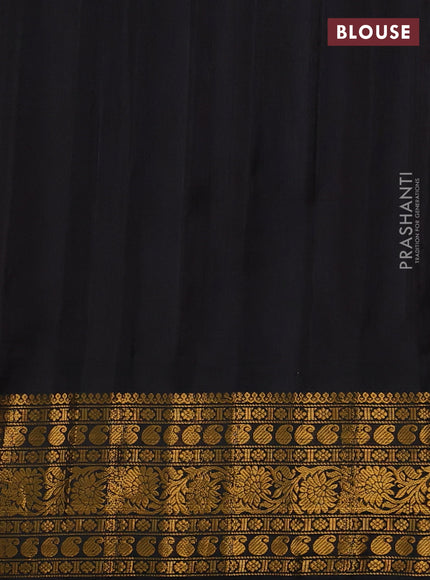 Pure gadwal silk saree red and black with thread & zari woven buttas and rich zari woven border