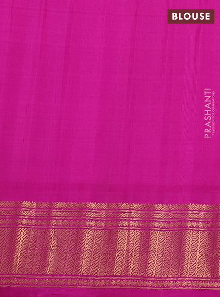 Pure gadwal silk saree pastel green and pink with zari woven buttas and rich zari woven border