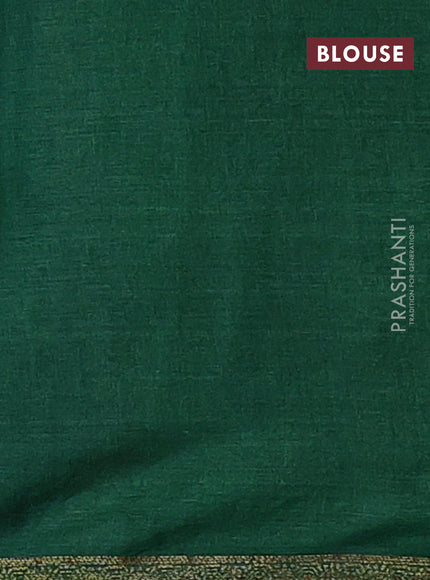 Banarasi tussar silk saree purple and green with thread & zari woven buttas and woven border