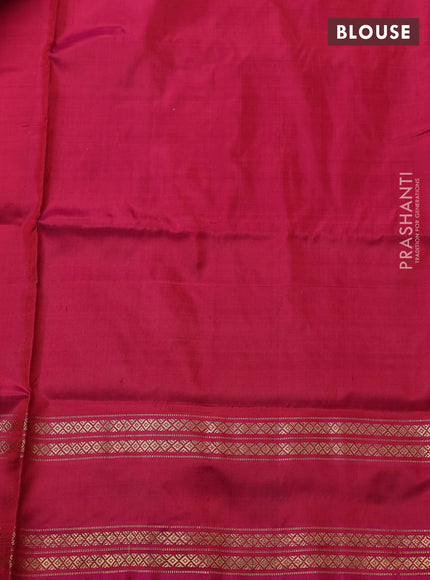Pochampally silk saree cream and pink with thread woven buttas and zari woven ikat border