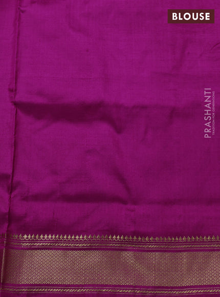 Pochampally silk saree pastel pink and purple with allover ikat weaves and zari woven border