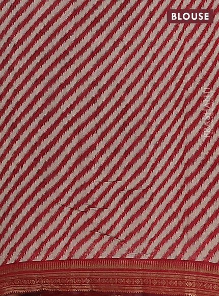 Maheshwari cotton saree deep jamun and maroon with kalamkari prints and zari woven border