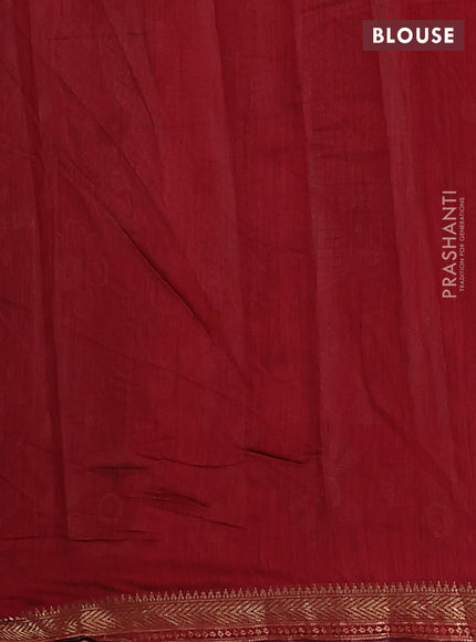 Maheshwari cotton saree mustard yellow and maroon with allover flower prints and zari woven border