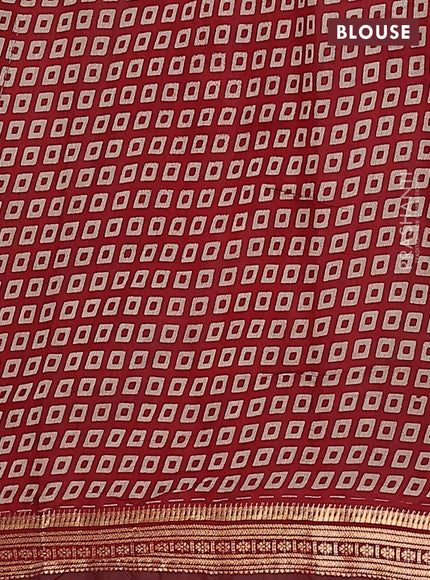 Maheshwari cotton saree mustard yellow and maroon with kalamkari prints and zari woven border