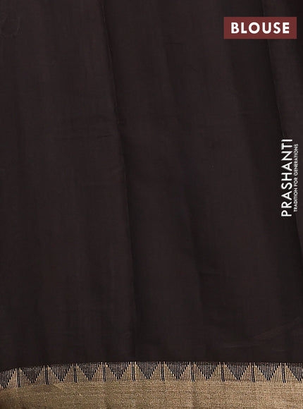 Maheshwari cotton saree maroon and black with allover flower prints and zari woven border