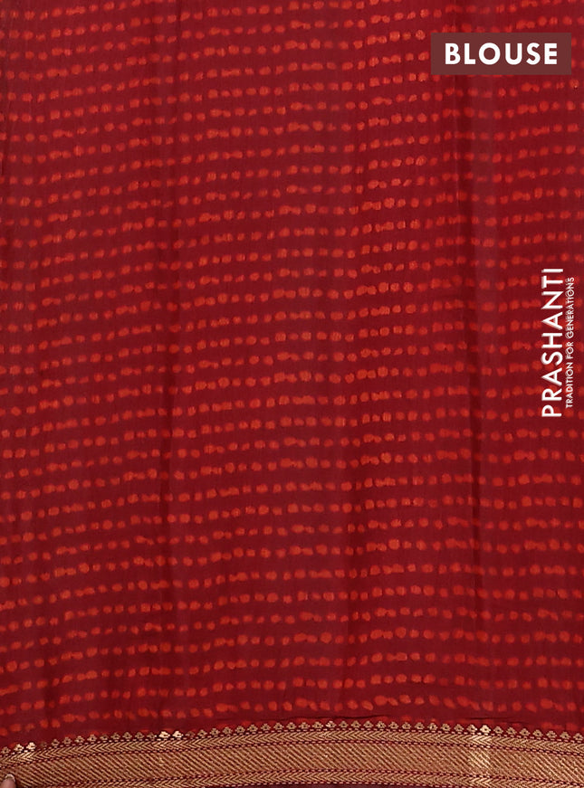 Maheshwari cotton saree sap green and maroon with allover pichwai prints and zari woven border