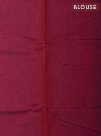 Coimbatore Cotton Dark Blue Emboss Saree with Thread Woven Border