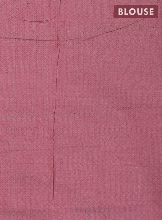 Coimbatore Cotton Blue Emboss Saree with Thread Woven Border