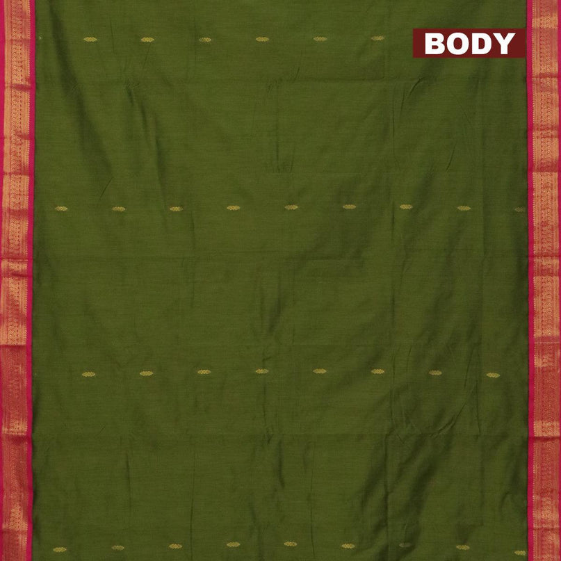 Kalyani cotton saree light green and pink with zari woven buttas and zari woven border - {{ collection.title }} by Prashanti Sarees