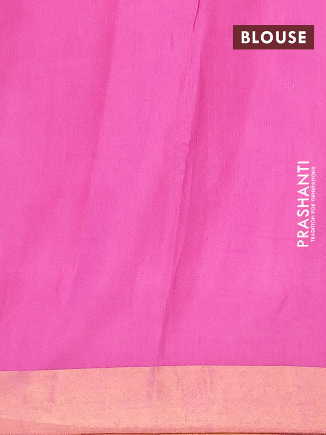 Bhagalpuri saree pink shade with allover bandhani prints and zari woven border - {{ collection.title }} by Prashanti Sarees