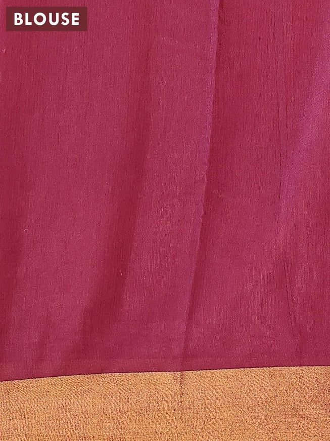 Bhagalpuri saree deep maroon with allover bandhani prints and zari woven border - {{ collection.title }} by Prashanti Sarees