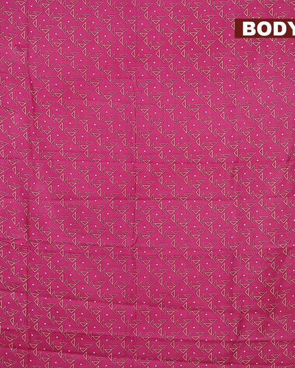 Bhagalpuri saree pink with allover geometric prints and zari woven border - {{ collection.title }} by Prashanti Sarees