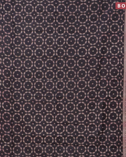 Bhagalpuri saree black with allover butta prints and zari woven border - {{ collection.title }} by Prashanti Sarees