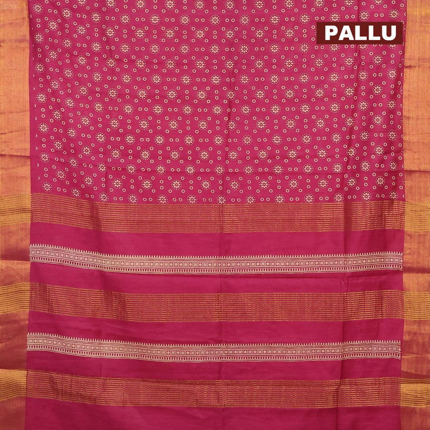 Bhagalpuri saree purple with allover butta prints and zari woven border - {{ collection.title }} by Prashanti Sarees