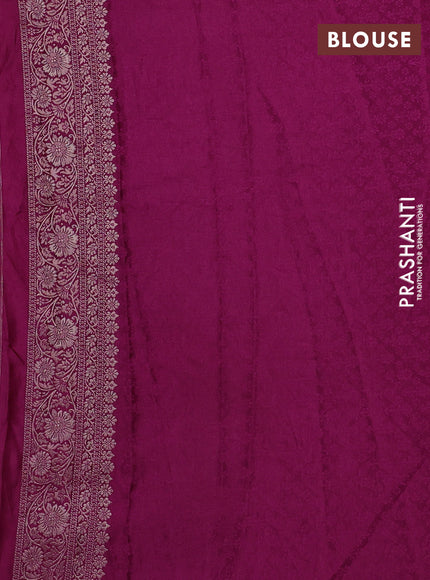 Banarasi silk saree wine shade with allover zari woven brocade weaves and zari woven border