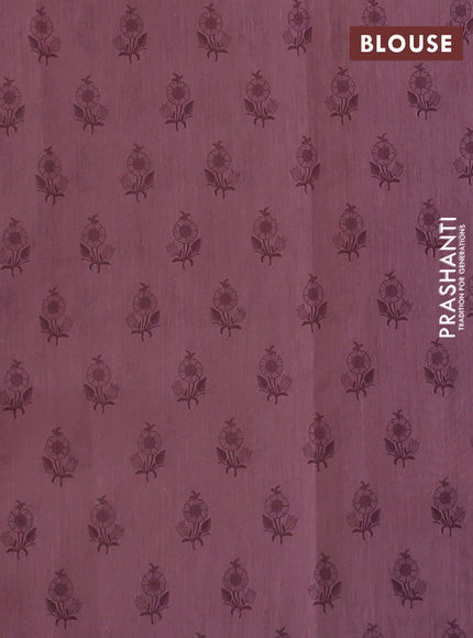 Kota silk saree beige and peach pink with embroidery work and embroidery border