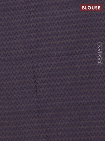 Chettinad cotton saree dark mustard and navy blue with plain body and thread woven border