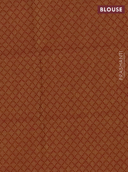 Chettinad cotton saree green and maroon with plain body and thread woven border