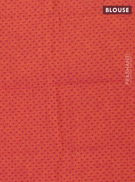 Chettinad cotton saree purple and dark mustard with plain body and rettapet thread woven border
