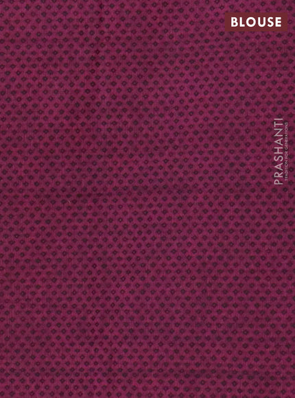Chettinad cotton saree dual shade of bluish pink and magenta pink with thread woven buttas and temple design simple border