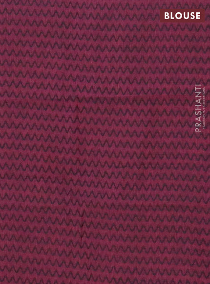 Chettinad cotton saree dark mustard and magenta pink with thread woven buttas and temple design simple border