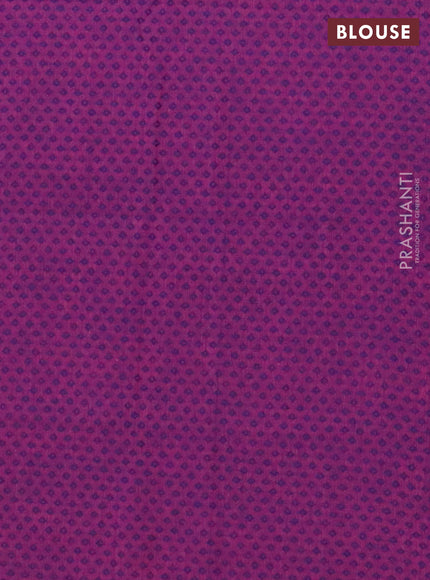 Chettinad cotton saree chikku shade and purple with thread woven buttas and zari woven border