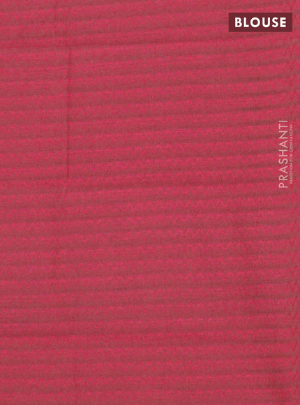 Chettinad cotton saree lime green and pink with thread woven buttas and zari woven border