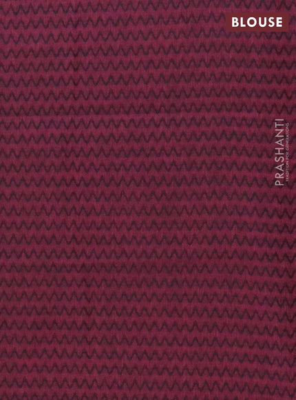 Chettinad cotton saree rust shade and dark pink with plain body and zari woven border