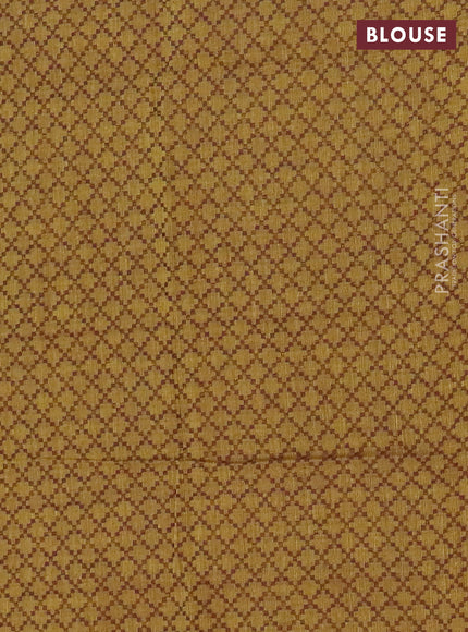 Chettinad cotton saree dual shade of maroon and green with plain body and zari woven border