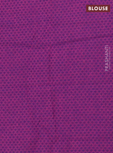 Chettinad cotton saree cs blue and purple with zari woven buttas and rettapet zari woven border