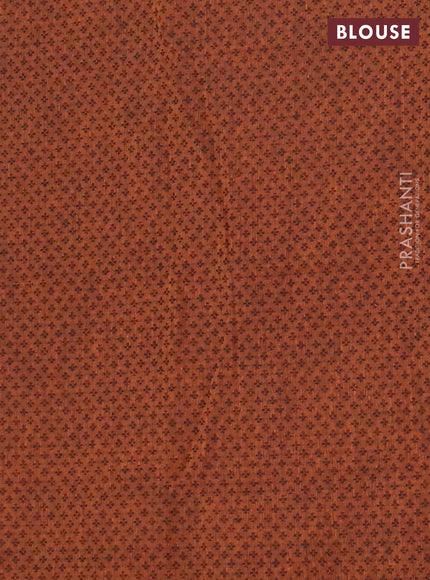 Chettinad cotton saree grey and dark mustard with zari woven buttas and rettapet zari woven border