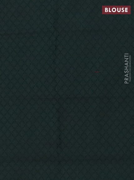 Chettinad cotton saree elaichi green and green with thread woven buttas and zari woven border