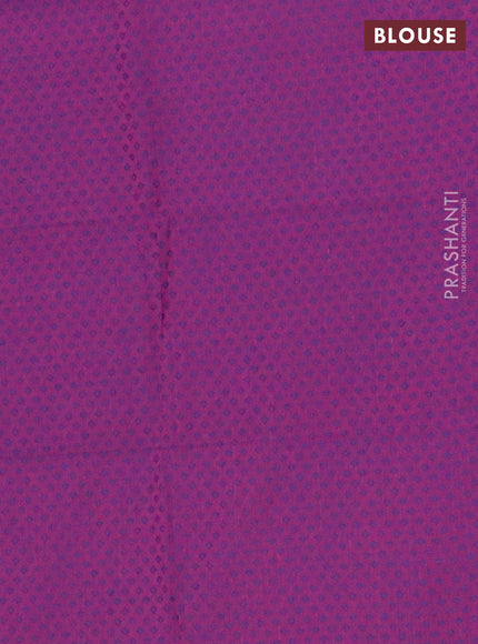 Chettinad cotton saree cs blue and pink with thread woven buttas and ganga jamuna border